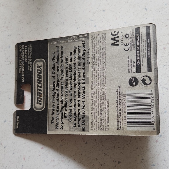 2011 Matchbox Emergency Response Hazard Squad - Picture 2 of 3